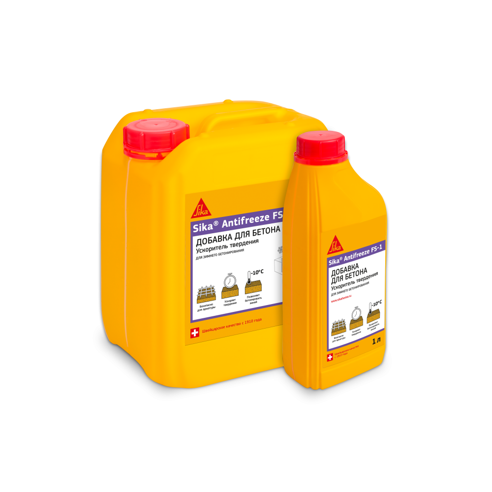 Противоморозная добавка для бетона Sika Antifreeze FS-1 RU 1 л