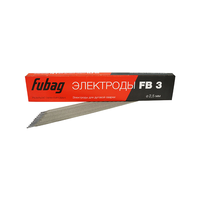 FUBAG Электрод сварочный с рутиловым покрытием FB 3 D2.5 мм (пачка 0.9 кг)