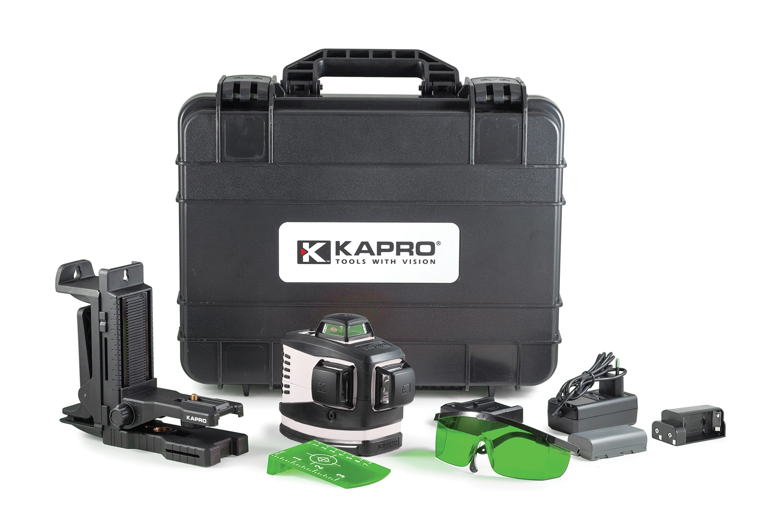 883HG Kapro лазерный нивелир зеленый 3d в кейсе