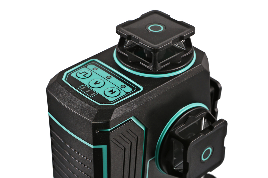 Уровень лазерный 12 зелёных лучей,поворотн.платф,2 аккум.,пульт д/у, Sturm!