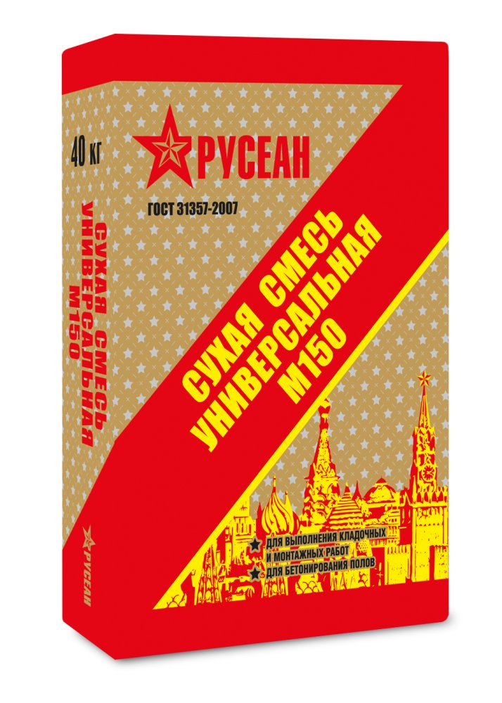 Универсальная сухая смесь М-150 рецепт №2 Русеан 40 кг