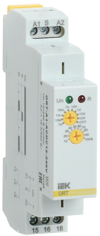 Реле задержки включения ORT 1 контакт 12-240В AC/DC IEK