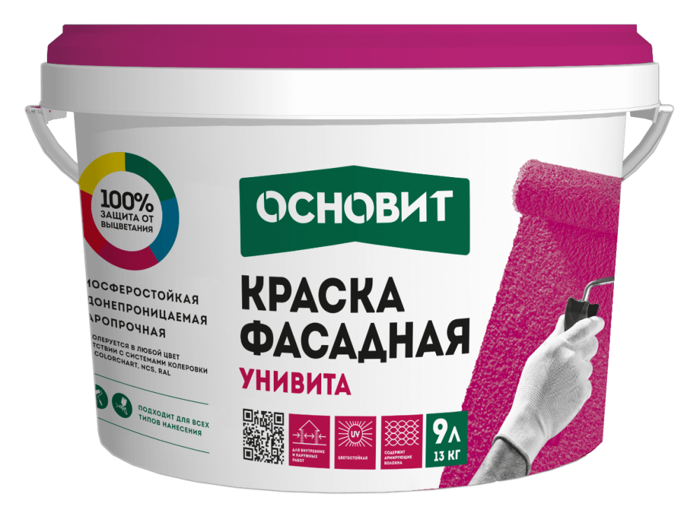 УНИВИТА CSt92 Краска силикатная фасадная ОСНОВИТ База А
