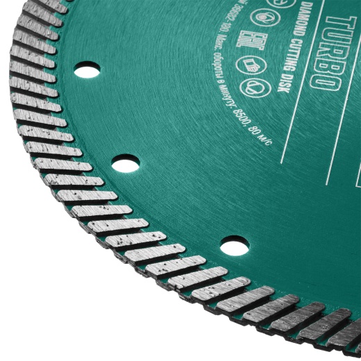KRAFTOOL TURBO 125 мм (22.2 мм, 10х2.4 мм), алмазный диск (36682-125)